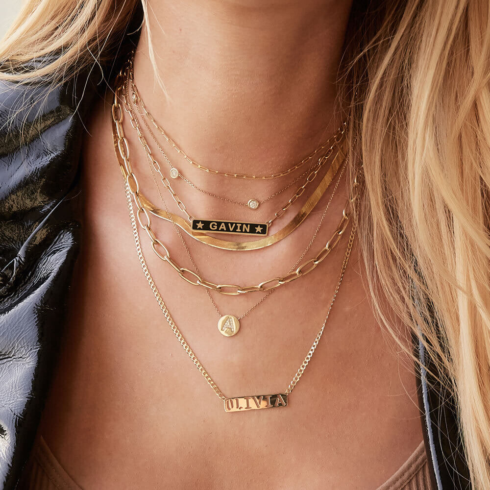 Cuban Link Custom Nameplate Necklace - Image 8