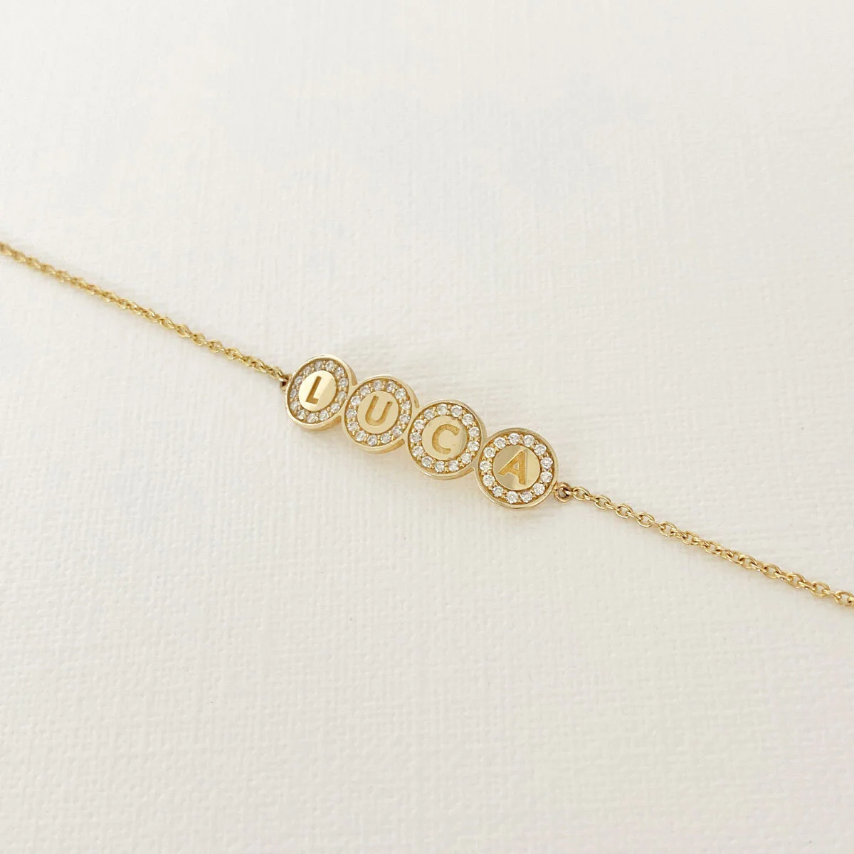Custom Diamond Bubble Bracelet - Image 6