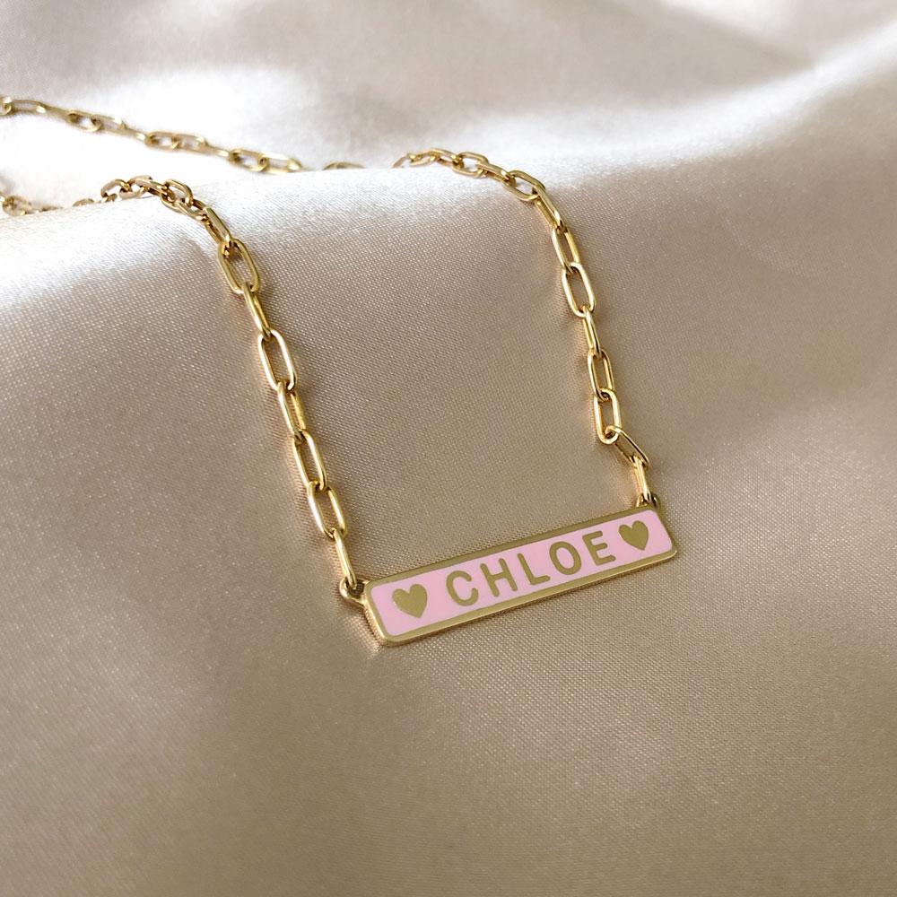 Custom Enamel ID Necklace - Image 4