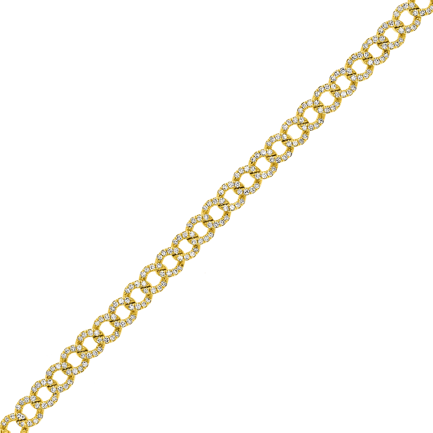 Diamond Cuban Link Bracelet - Image 4