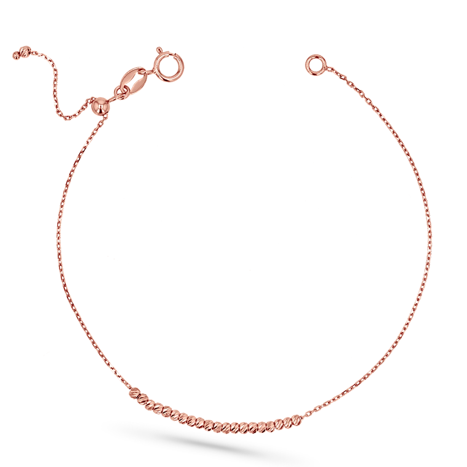 Dainty Moon Cut Strand Bracelet - Image 3