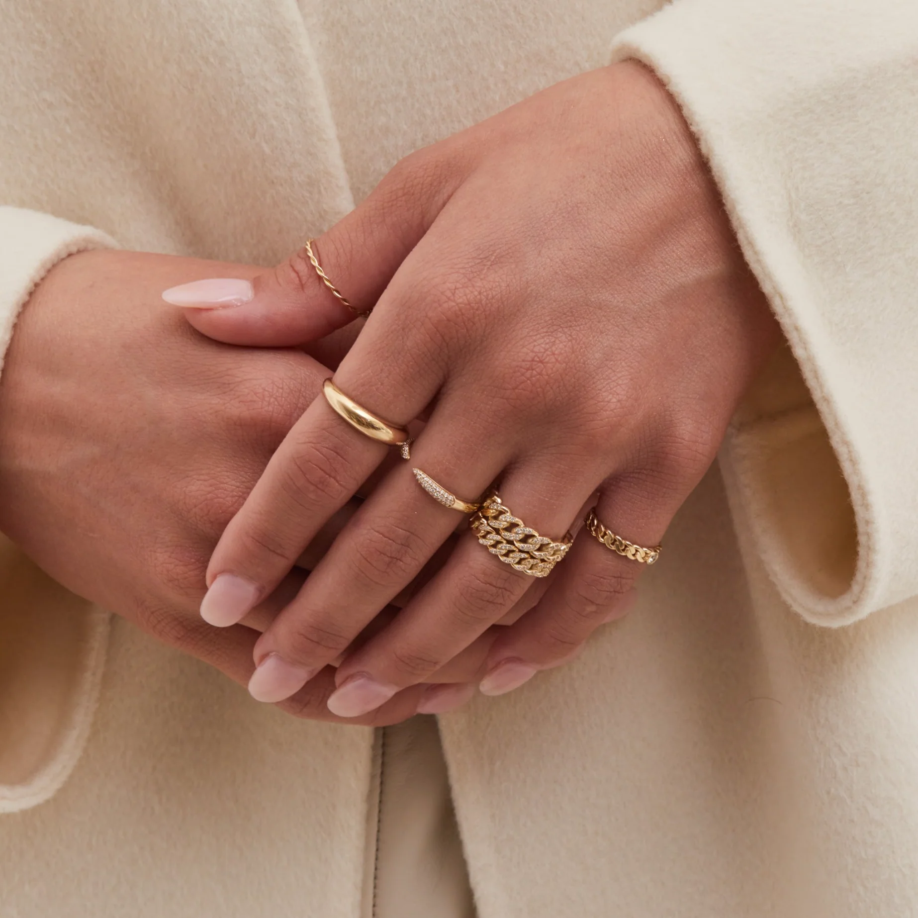 Diamond Pave Cuban Link Ring - Image 5