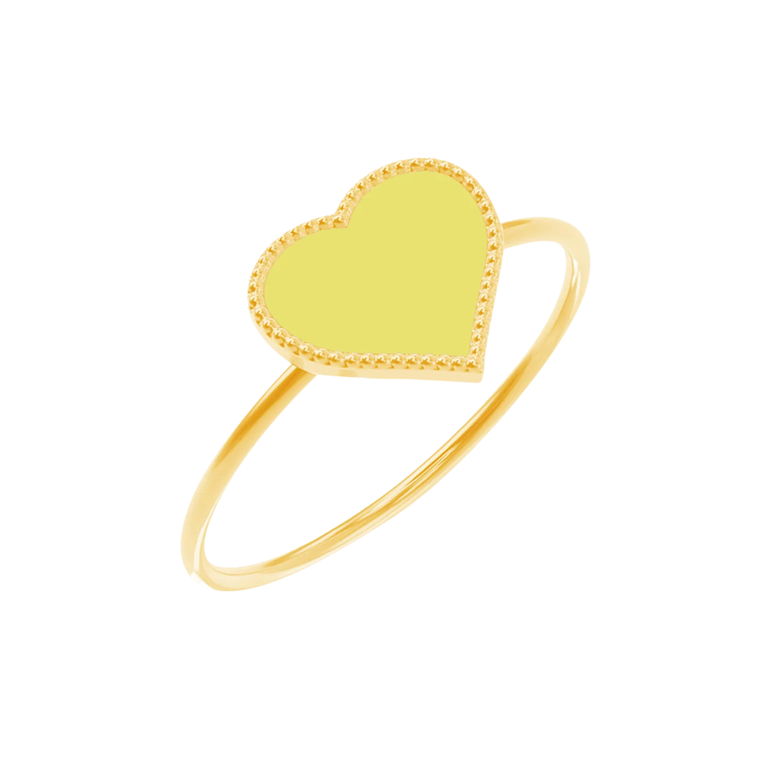 Enamel Heart Ring - Image 5