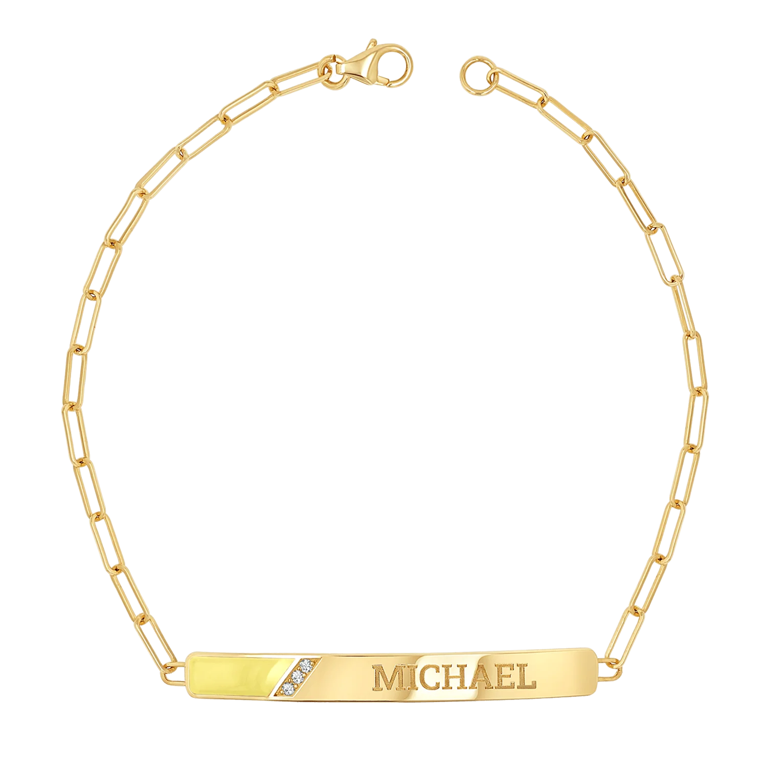 Slash Engravable Bracelet with Diamond Accents - Image 11
