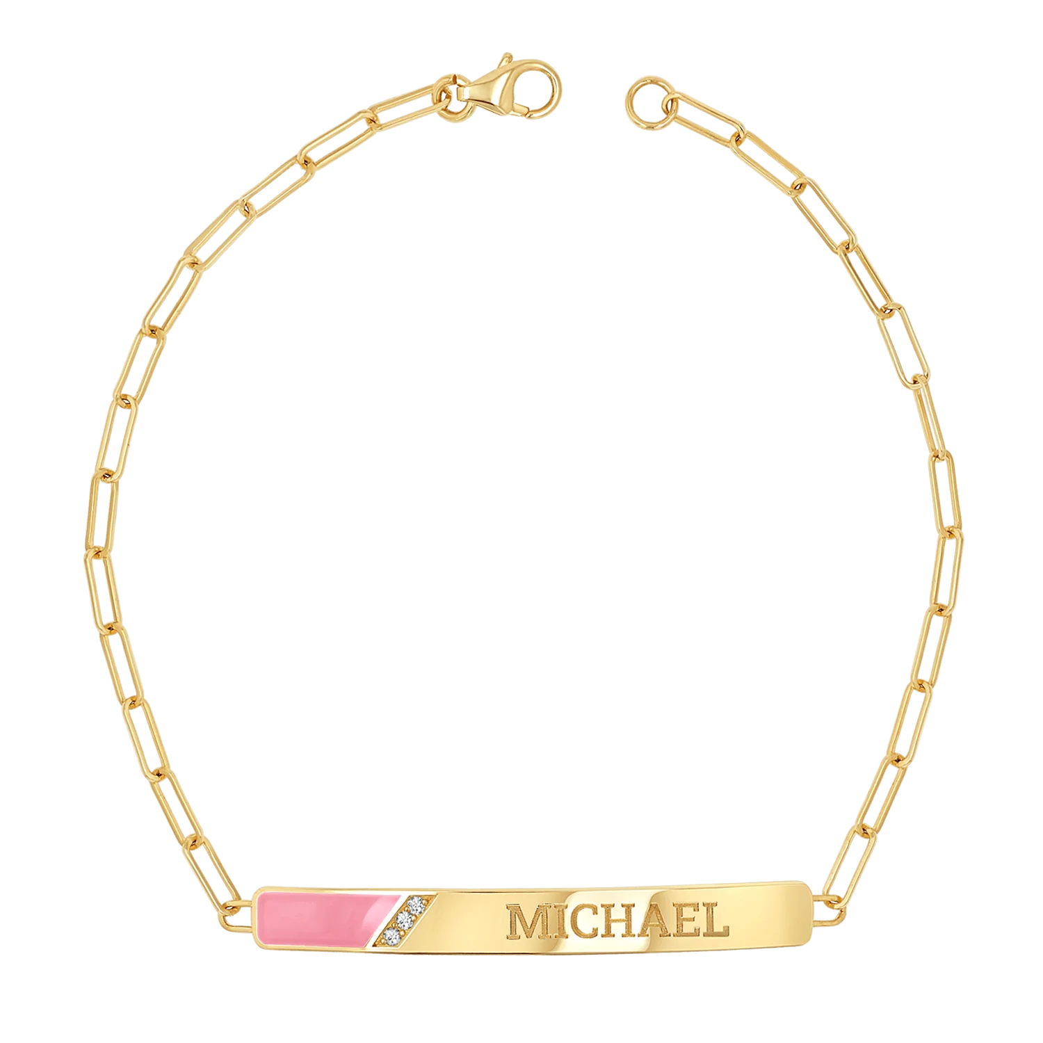 Slash Engravable Bracelet with Diamond Accents - Image 16
