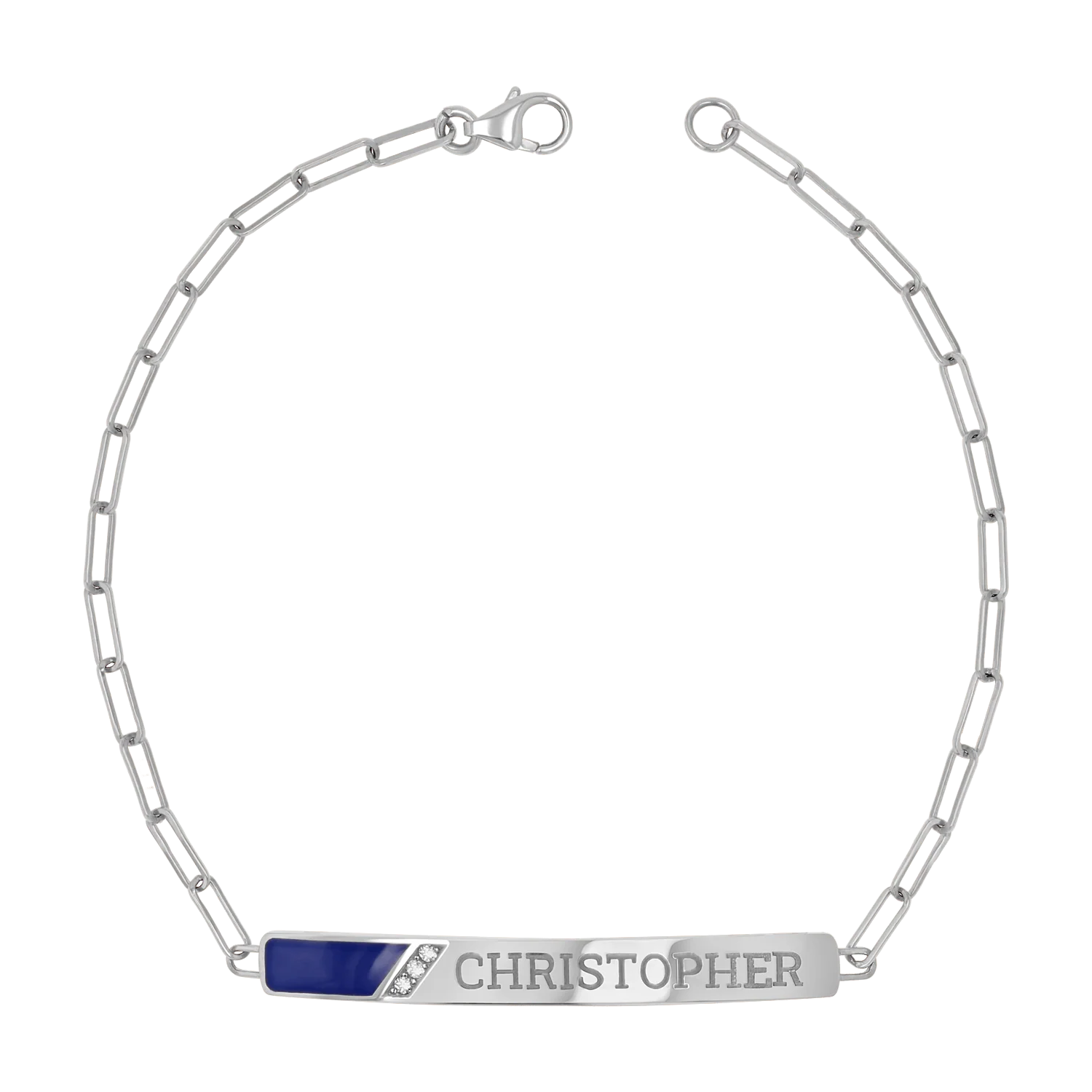 Slash Engravable Bracelet with Diamond Accents - Image 18