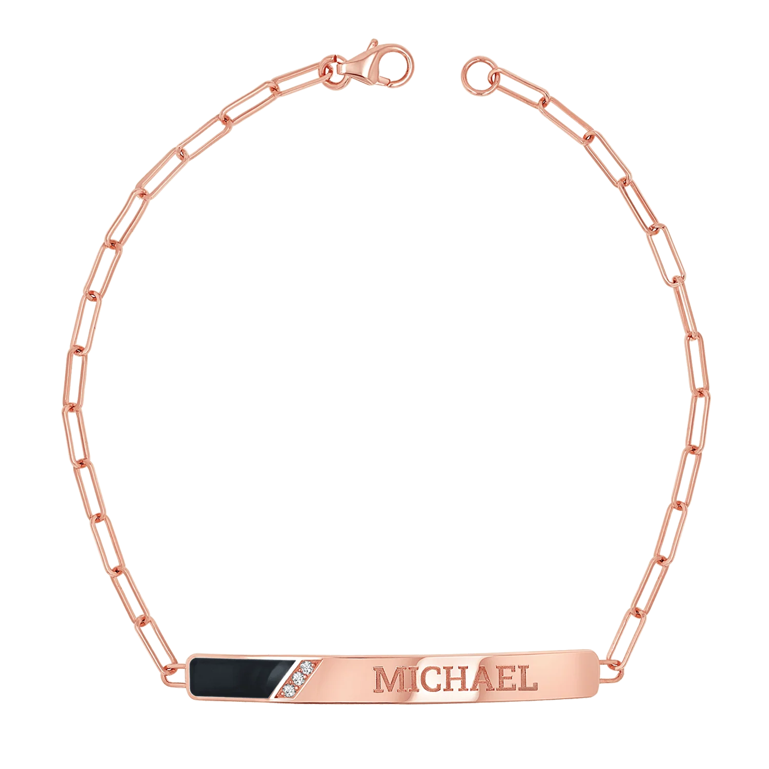 Slash Engravable Bracelet with Diamond Accents - Image 31