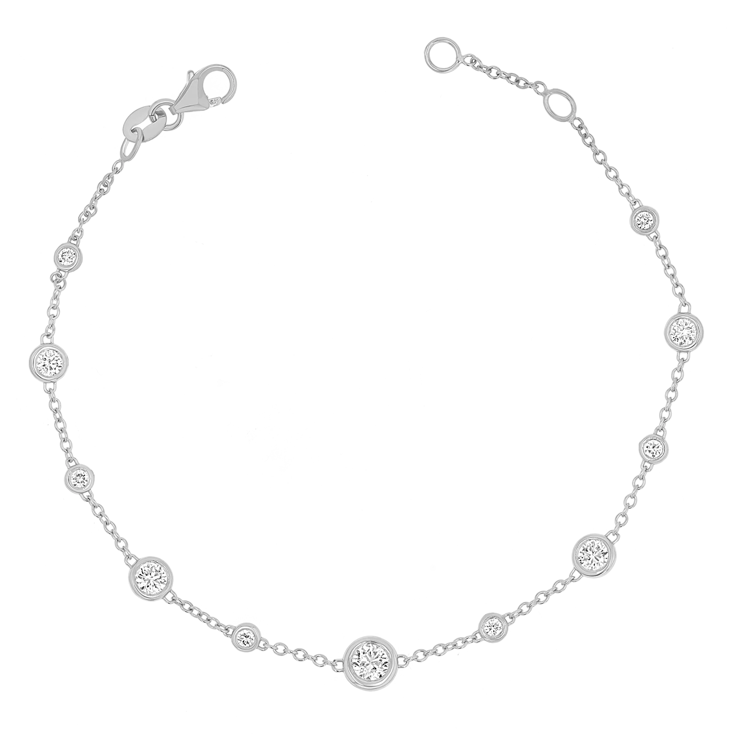 Endless Diamond Strand Bracelet - Image 2