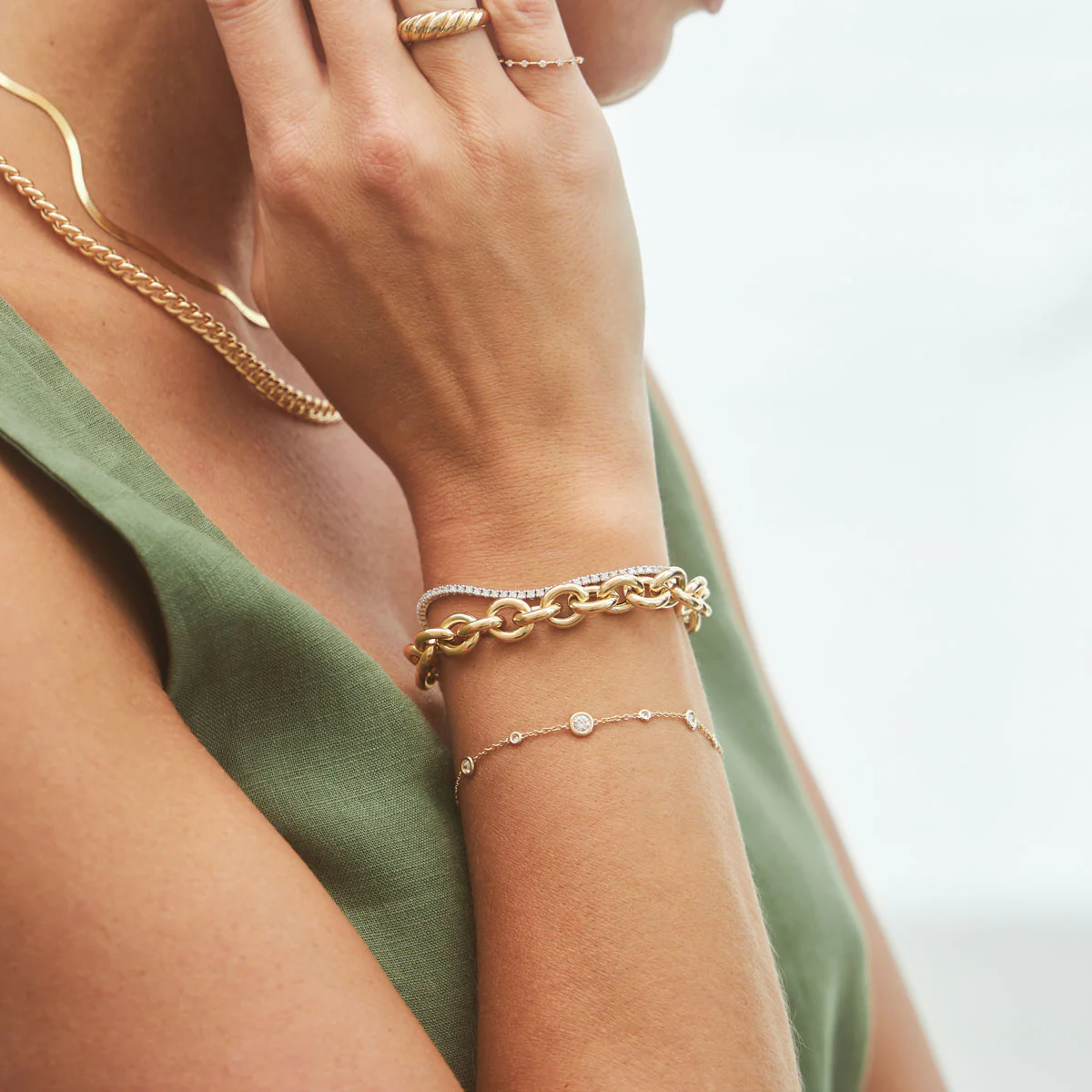 Endless Diamond Strand Bracelet - Image 5