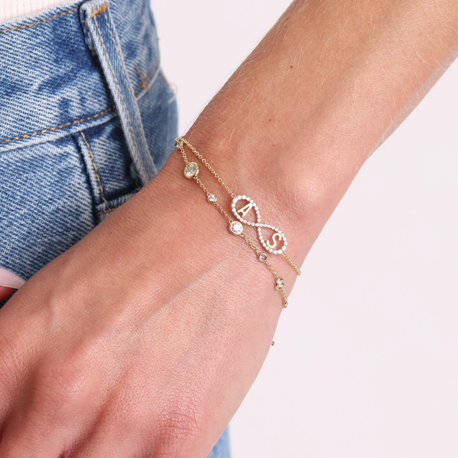 Endless Diamond Strand Bracelet - Image 7