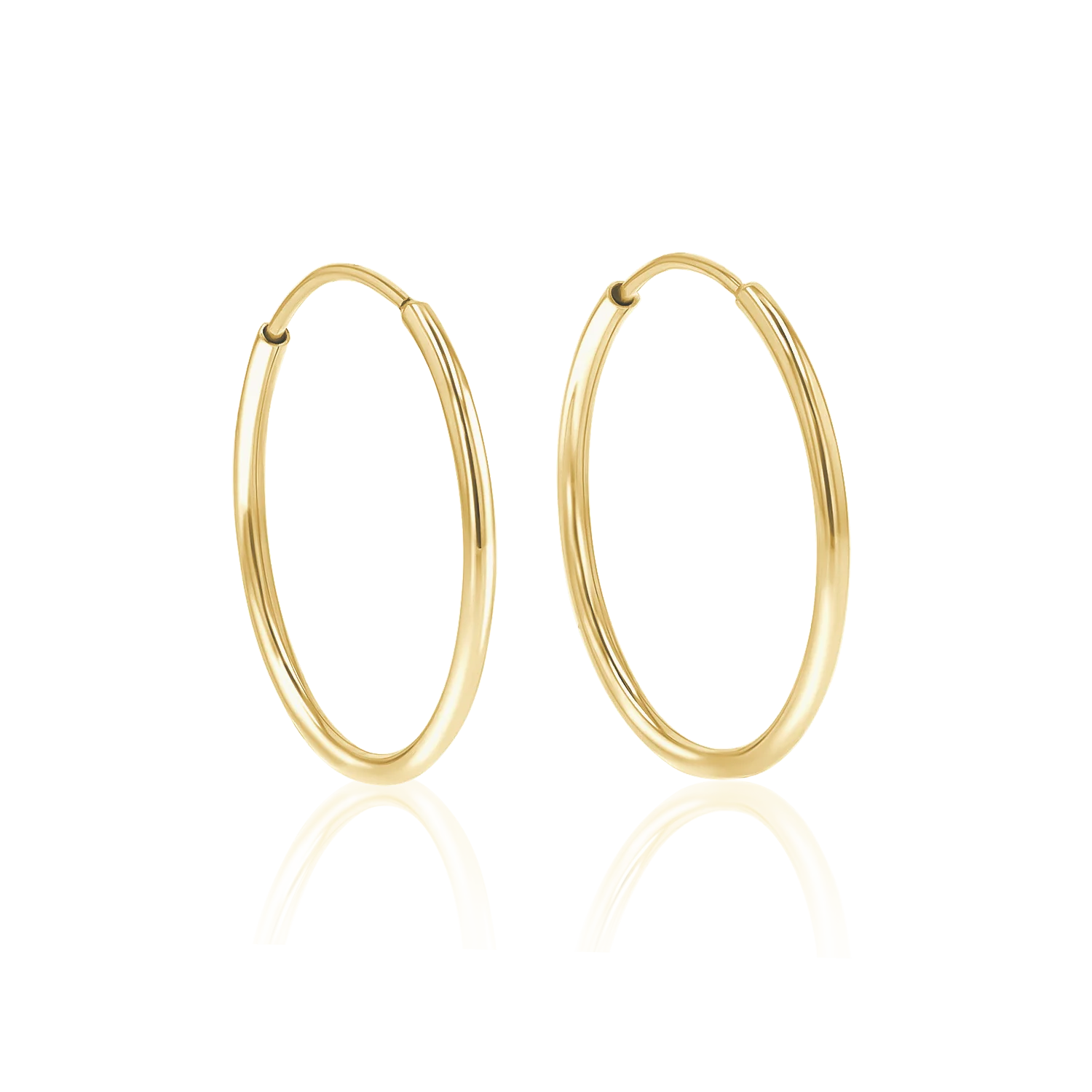 Endless Gold Hoop Earrings - Image 10