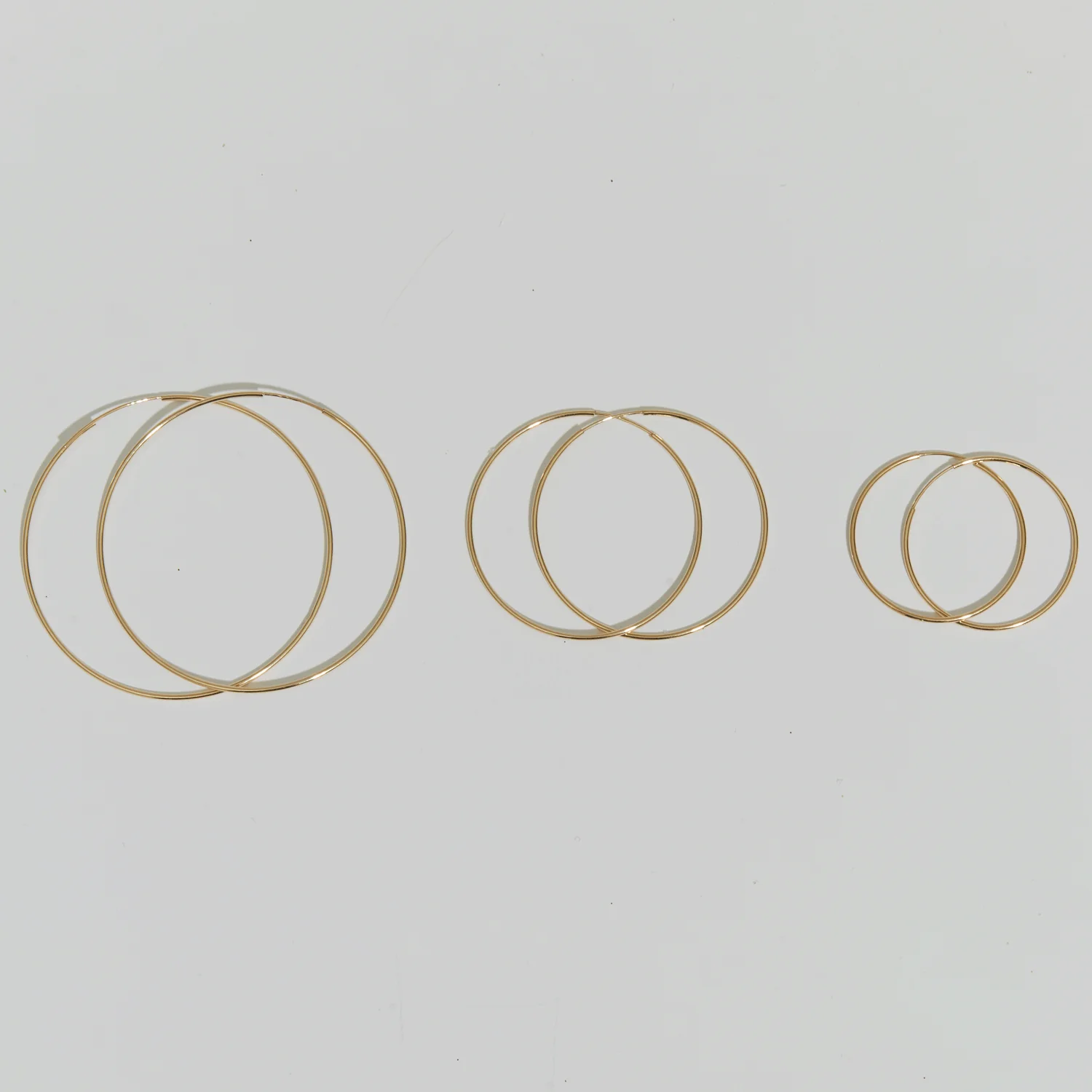 Endless Gold Hoop Earrings - Image 14