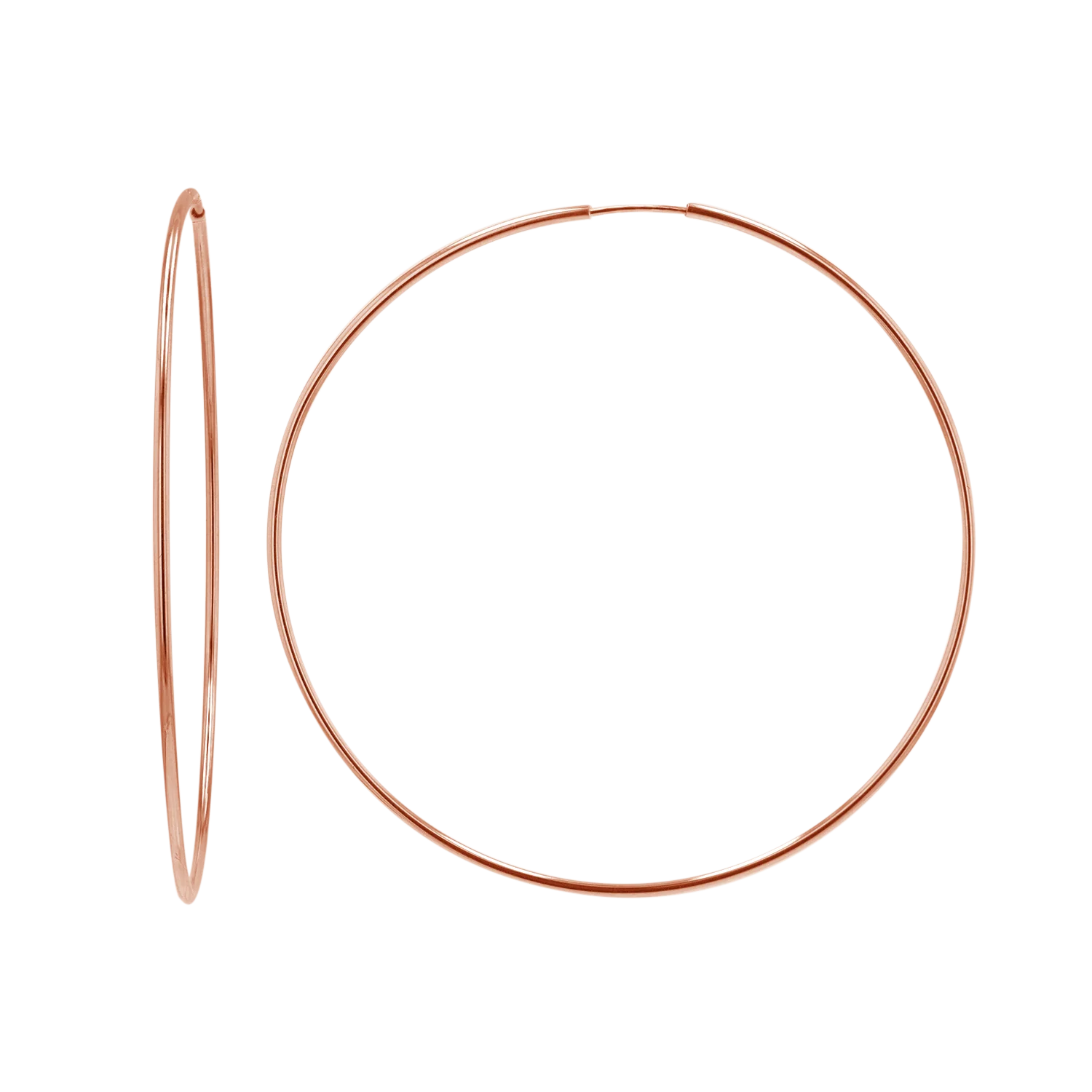 Endless Gold Hoop Earrings - Image 3