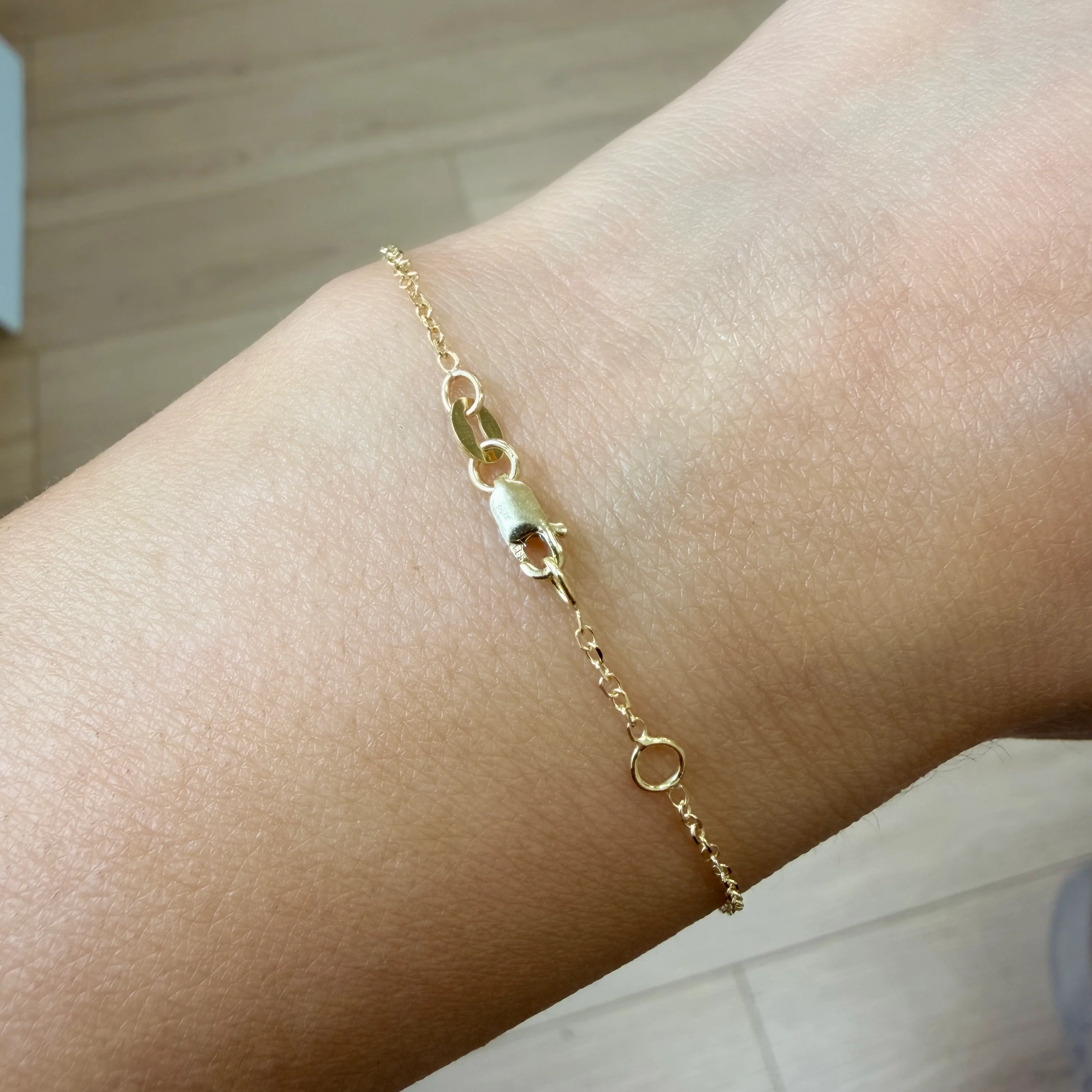 14K Gold Cable Chain Bracelet - Image 5