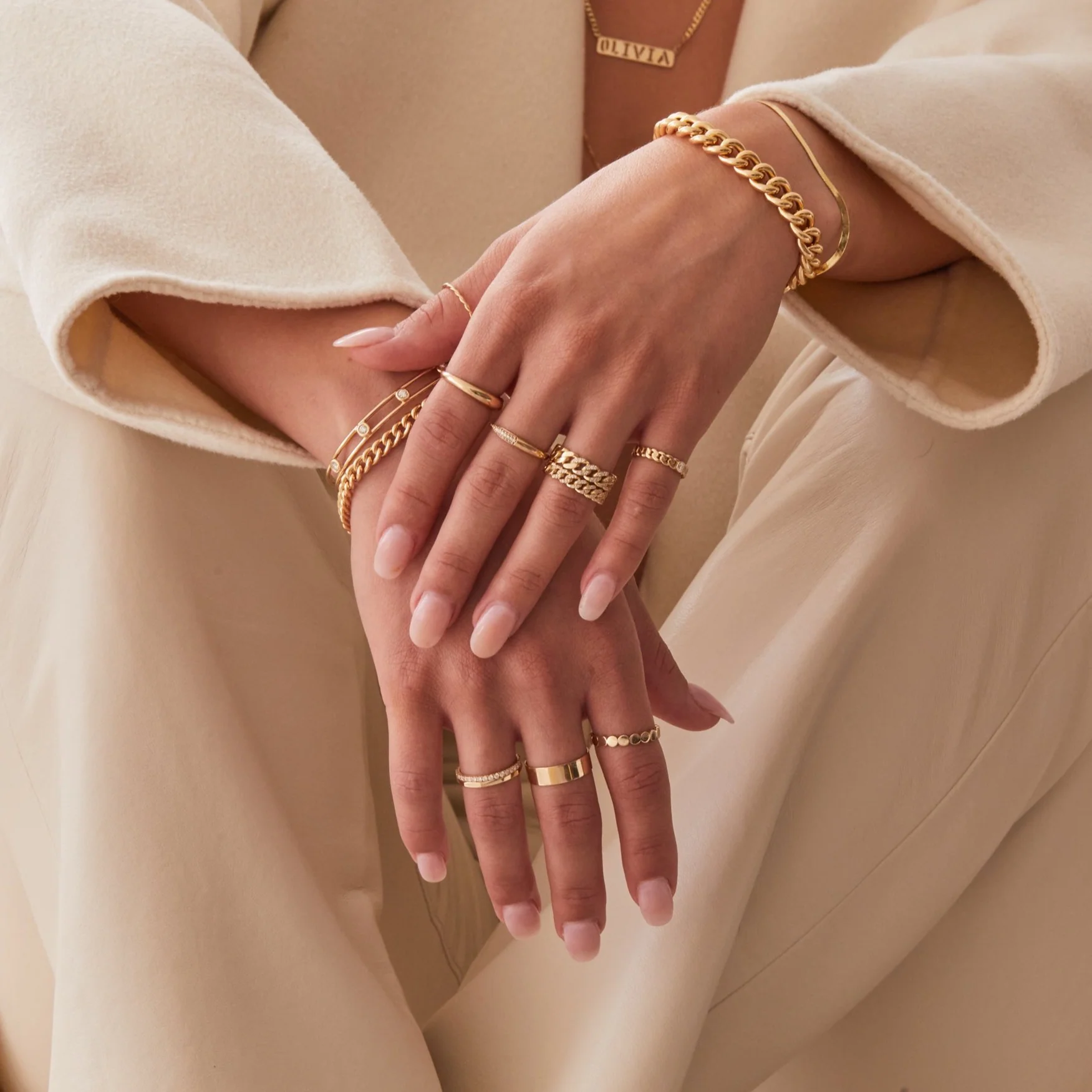 Grand Cuban Link Diamond Pave Ring - Image 6