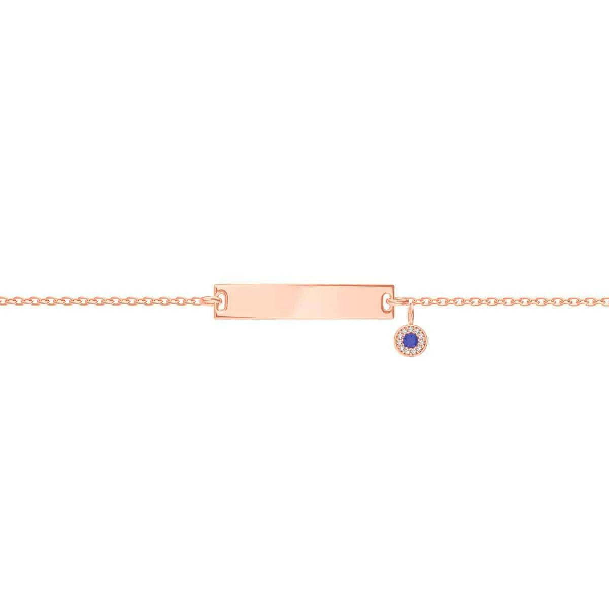 Kids Classic Engravable ID Bracelet with Round Eye Charm - Image 6