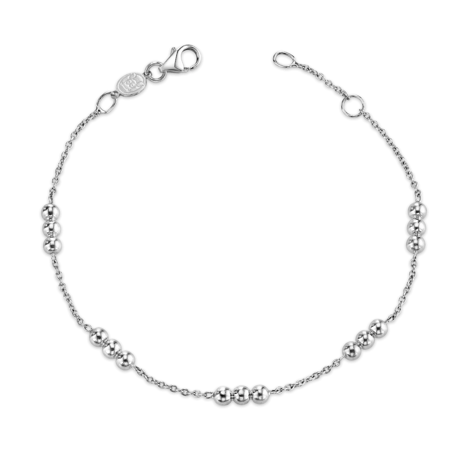 Kids Dainty Triple Gold Bead Bracelet - Image 2