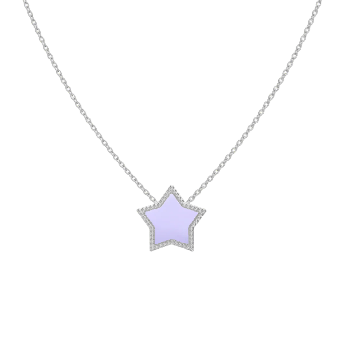 Kids Enamel Star Necklace - Image 2