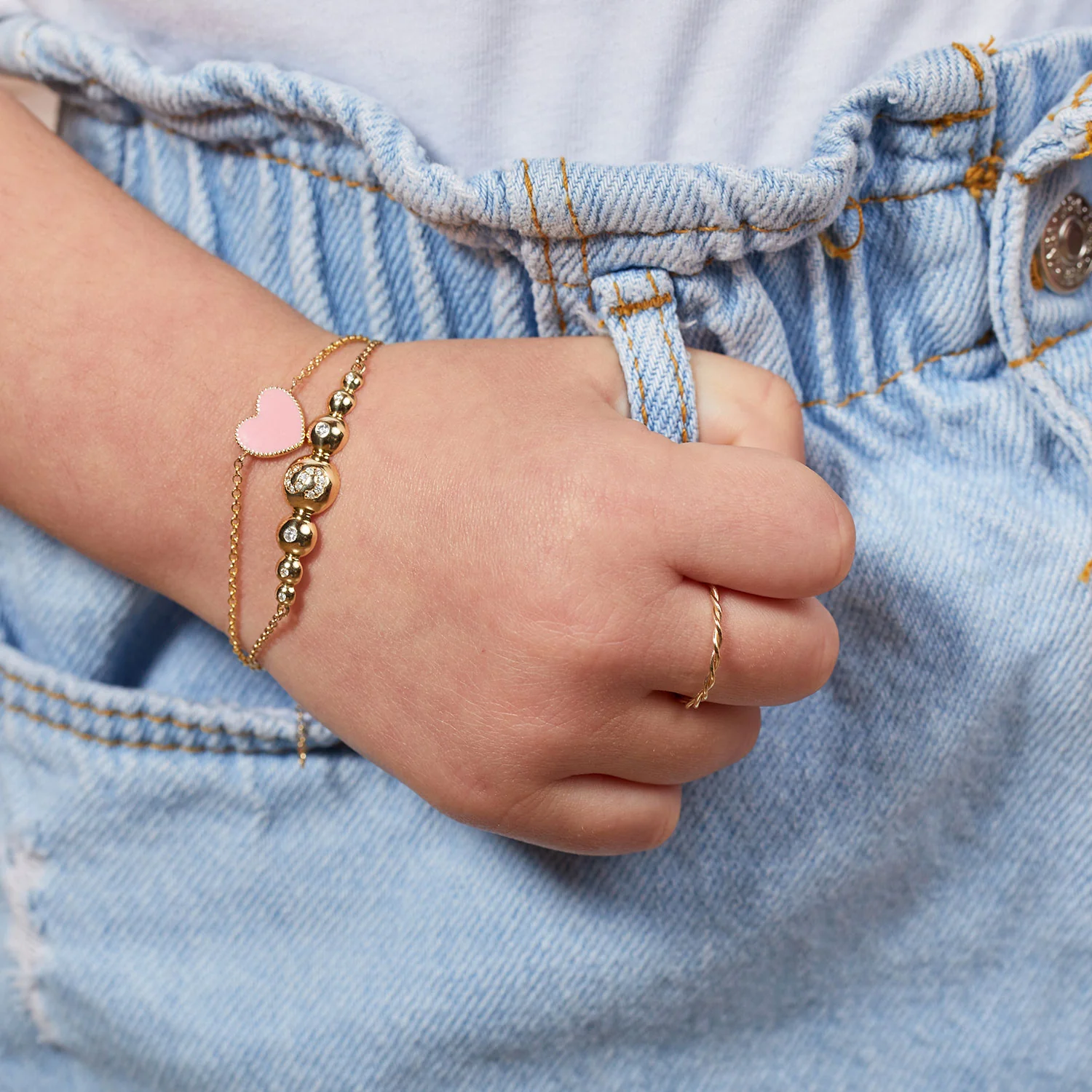 Kids Heart Enamel Bracelet - Image 5