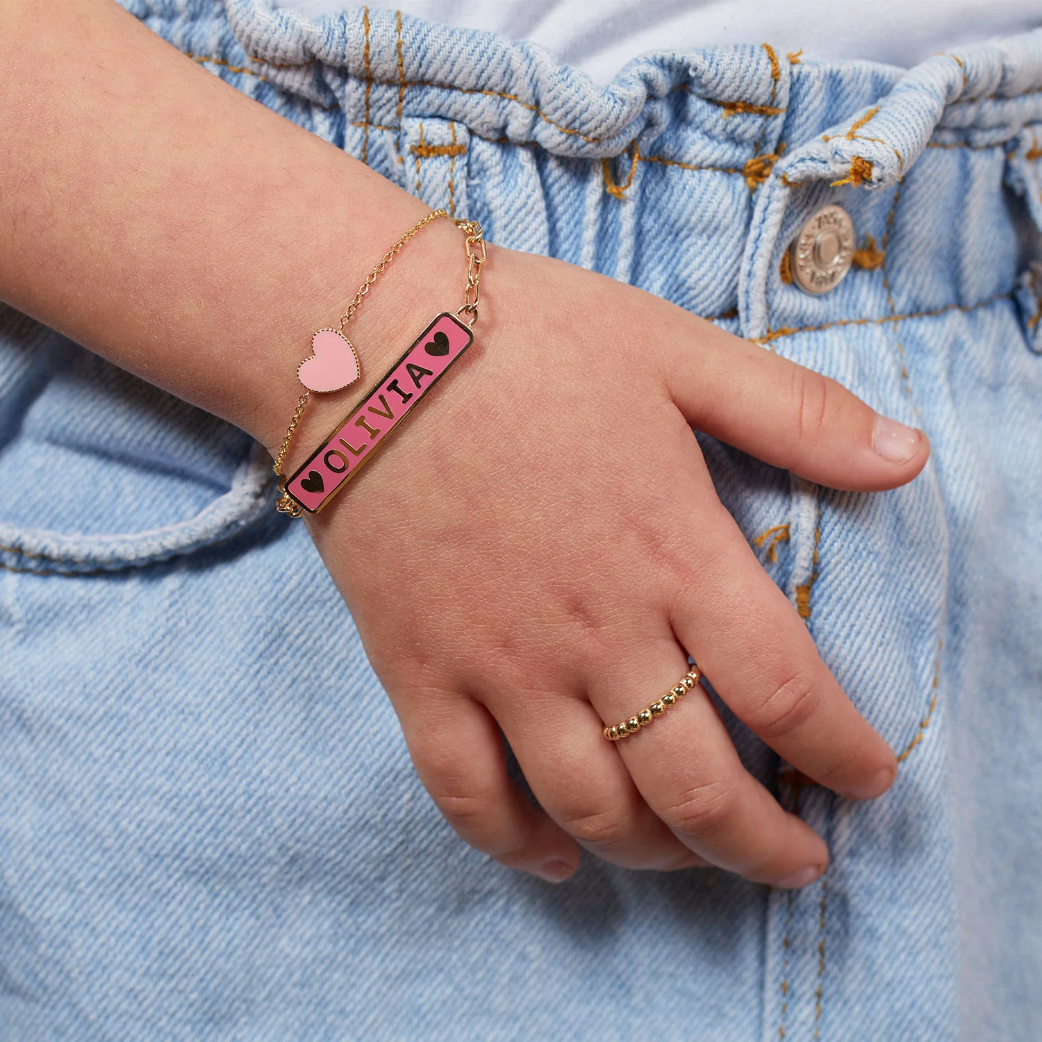 Kids Heart Enamel Bracelet - Image 8