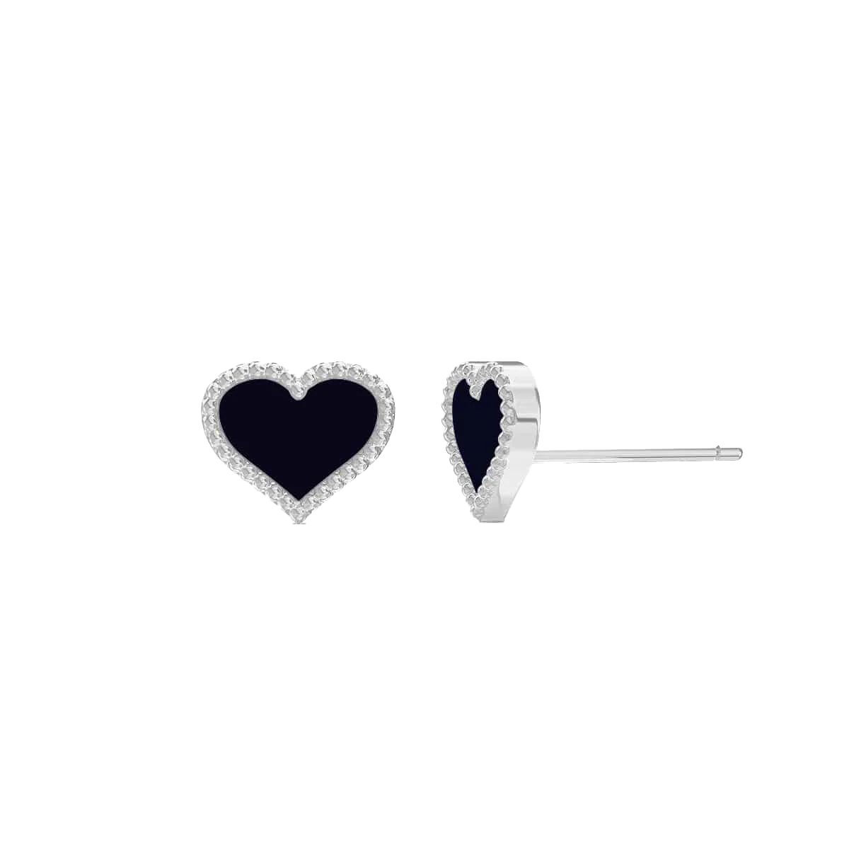 Kids Heart Enamel Earrings - Image 2