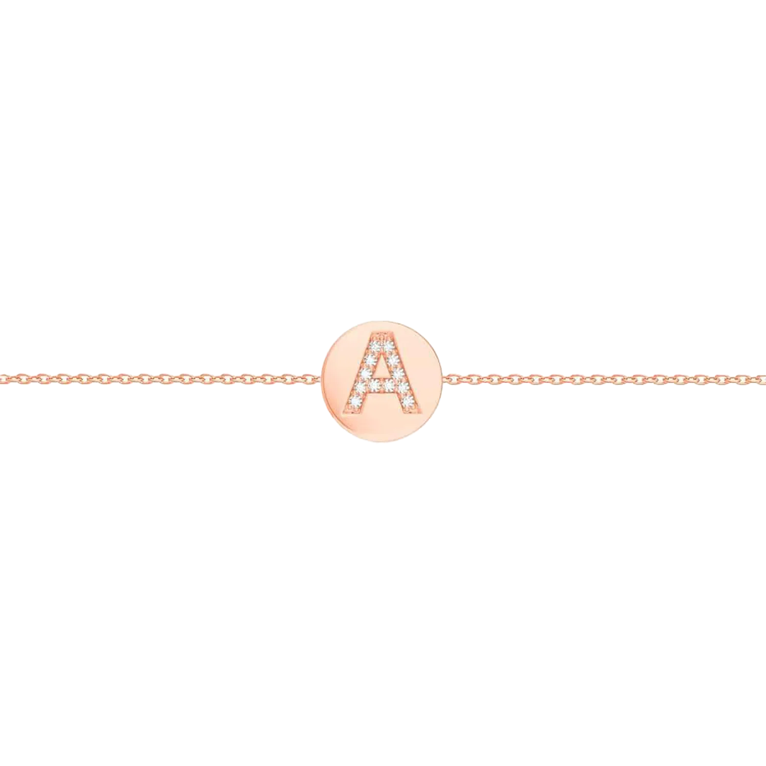 Kids Diamond Initial Coin Bracelet - Image 3