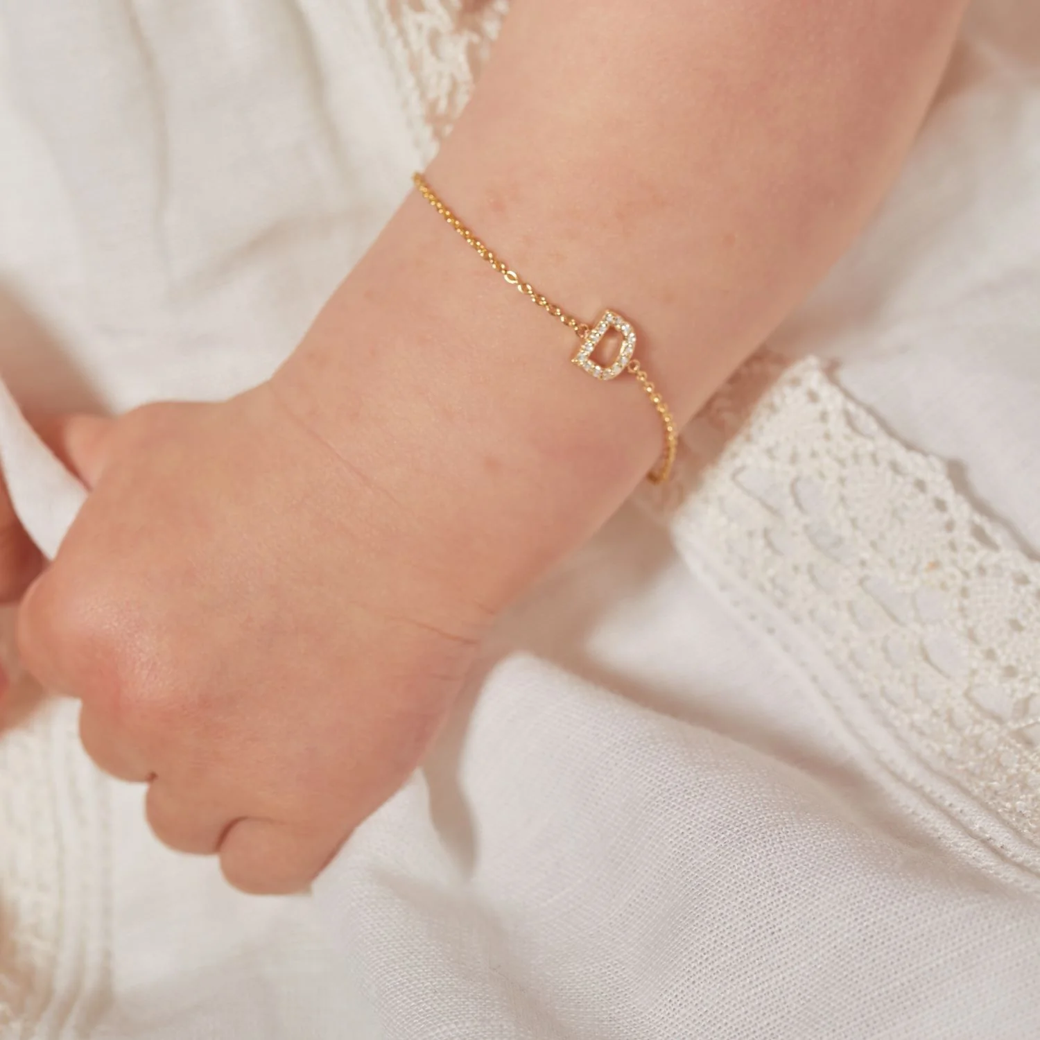 Kids Pave Letter Bracelet - Image 4