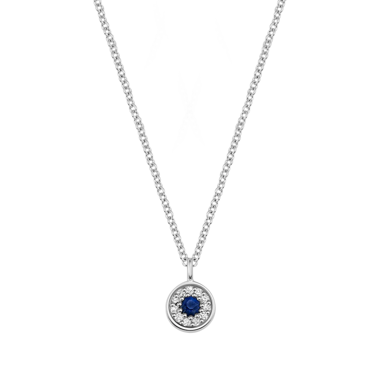 Kids Dainty Round Evil Eye Necklace - Image 2