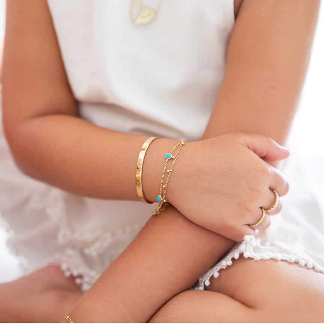 Kids Signature Engravable Cuff ID Bracelet - Image 5