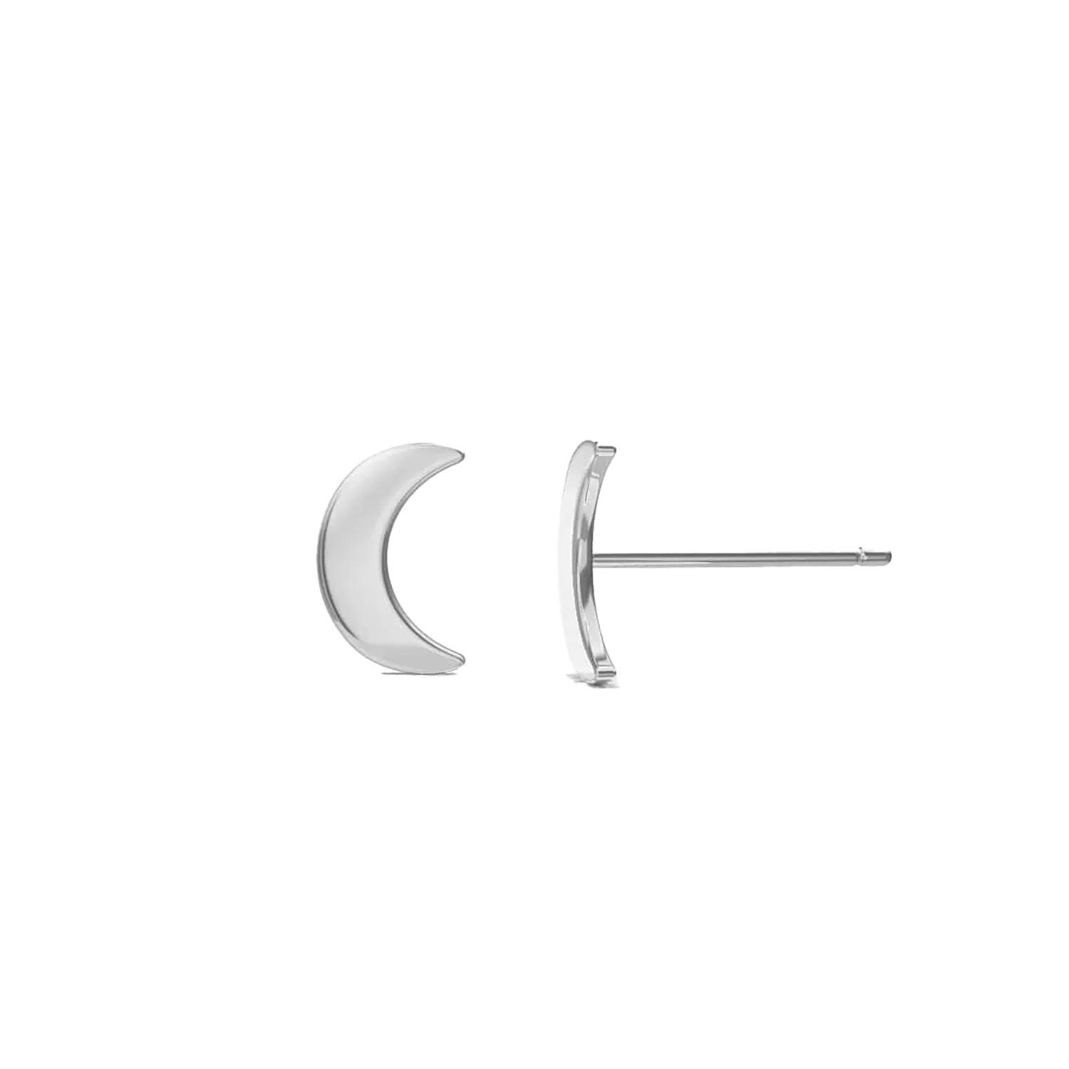 Kids Solid Moon Studs - Image 2