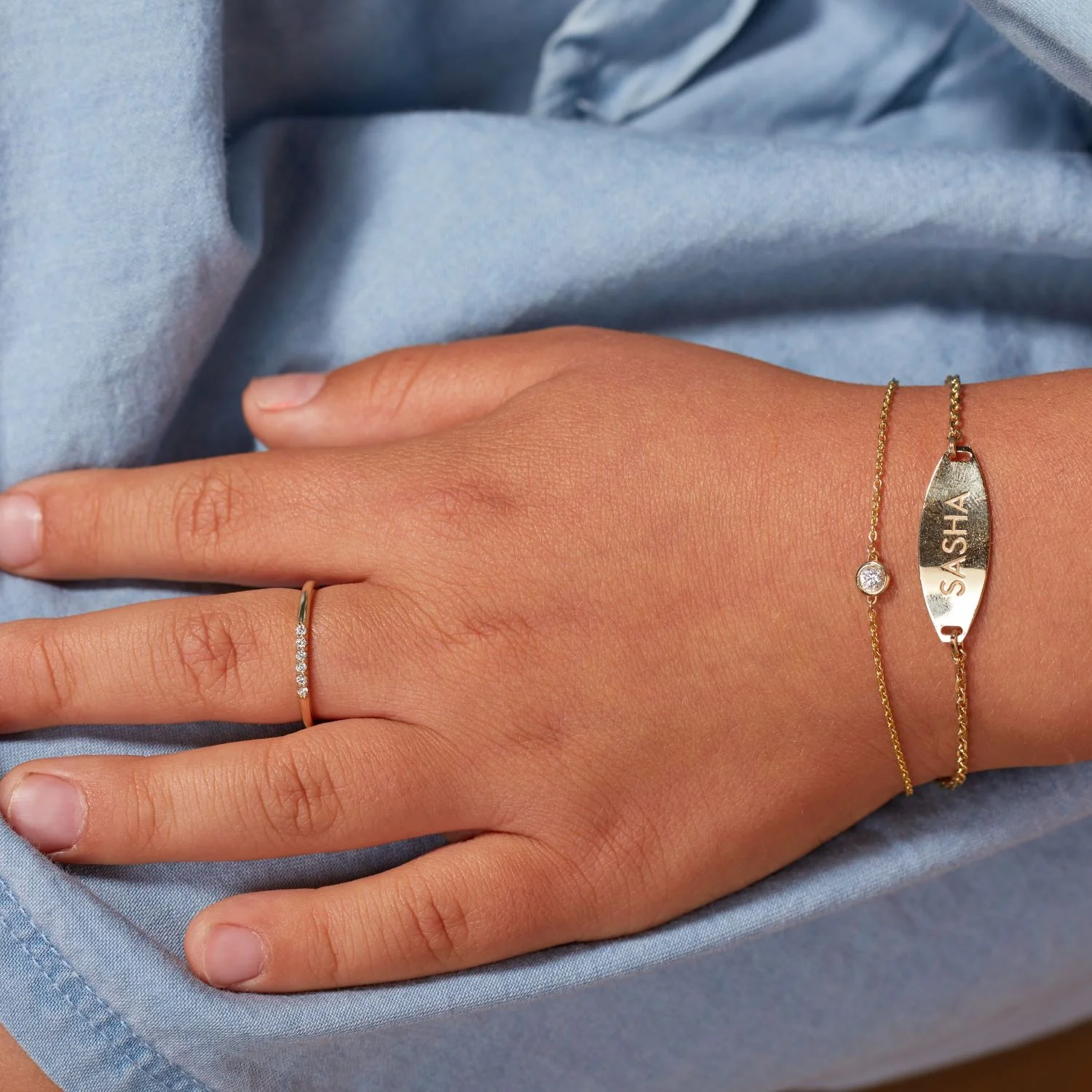 Kids Solitaire Diamond Bracelet - Image 7