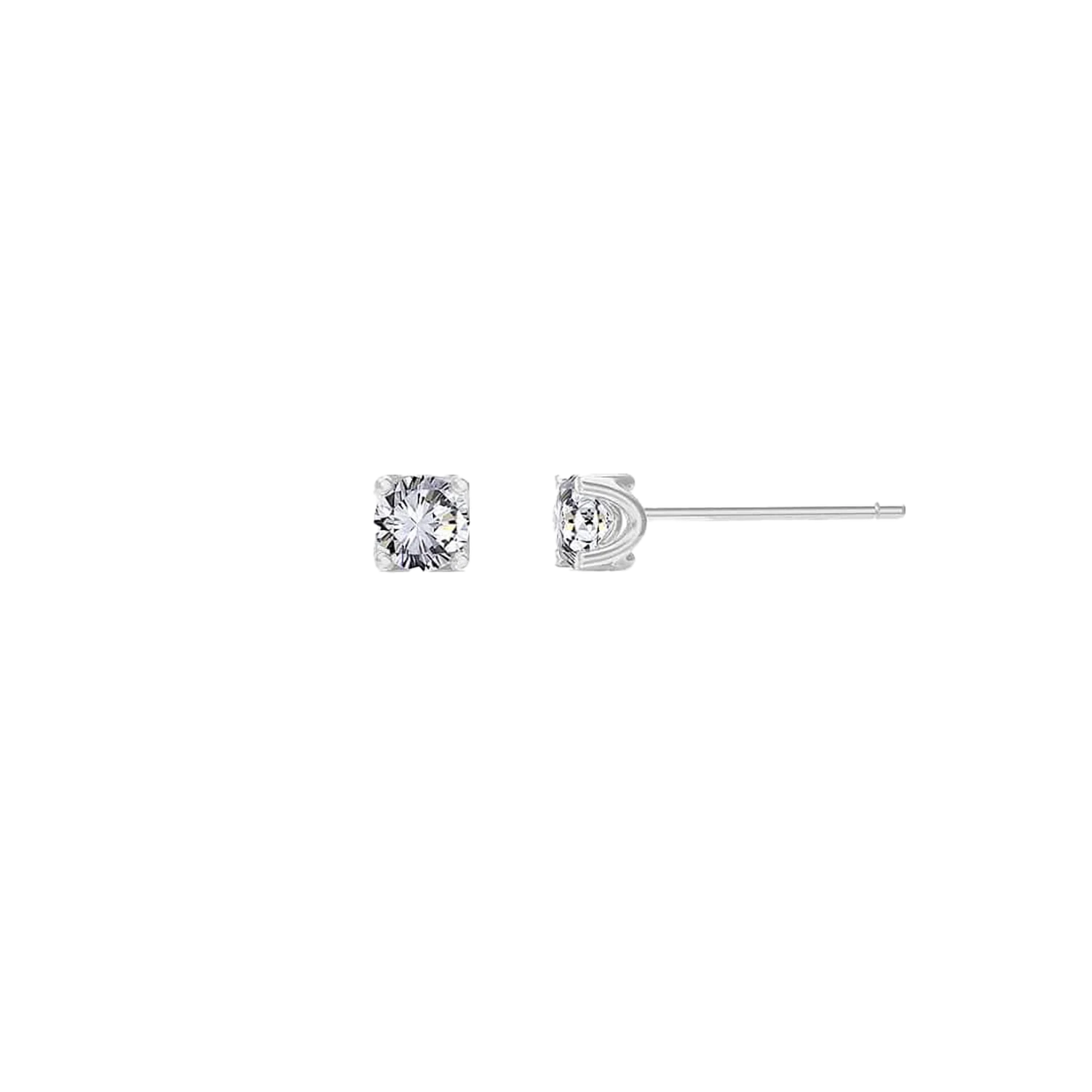 Kids U Pave Solitaire Studs - Image 2