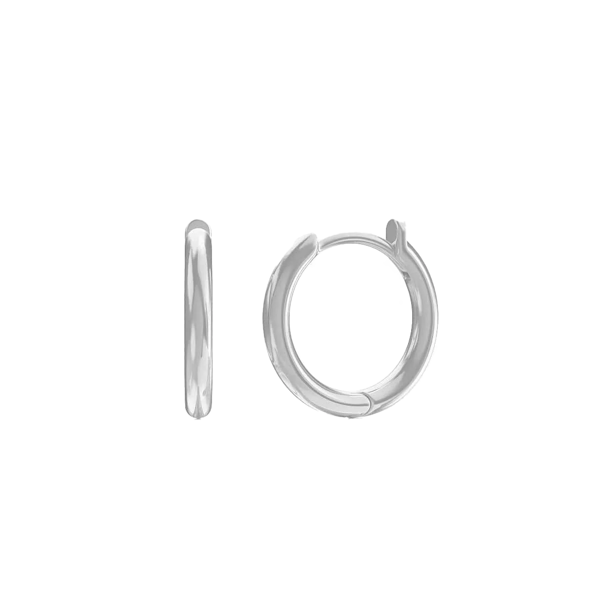 Moyen Solid Huggie Hoop Earrings - Image 3