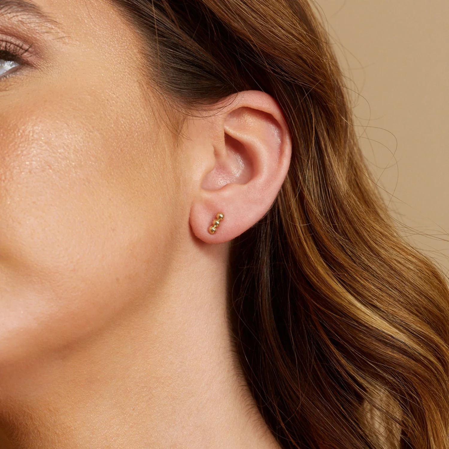 Trio Ball Earrings - Image 4