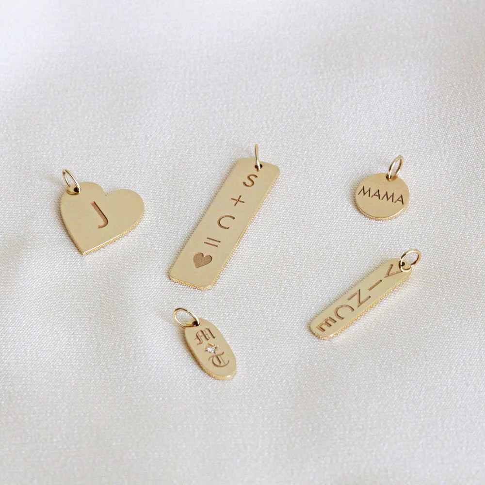Rectangle Engravable ID Charm - Image 2