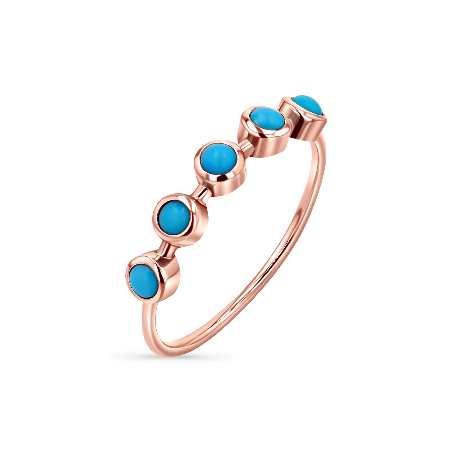 Turquoise 5 Stone Ring - Image 3
