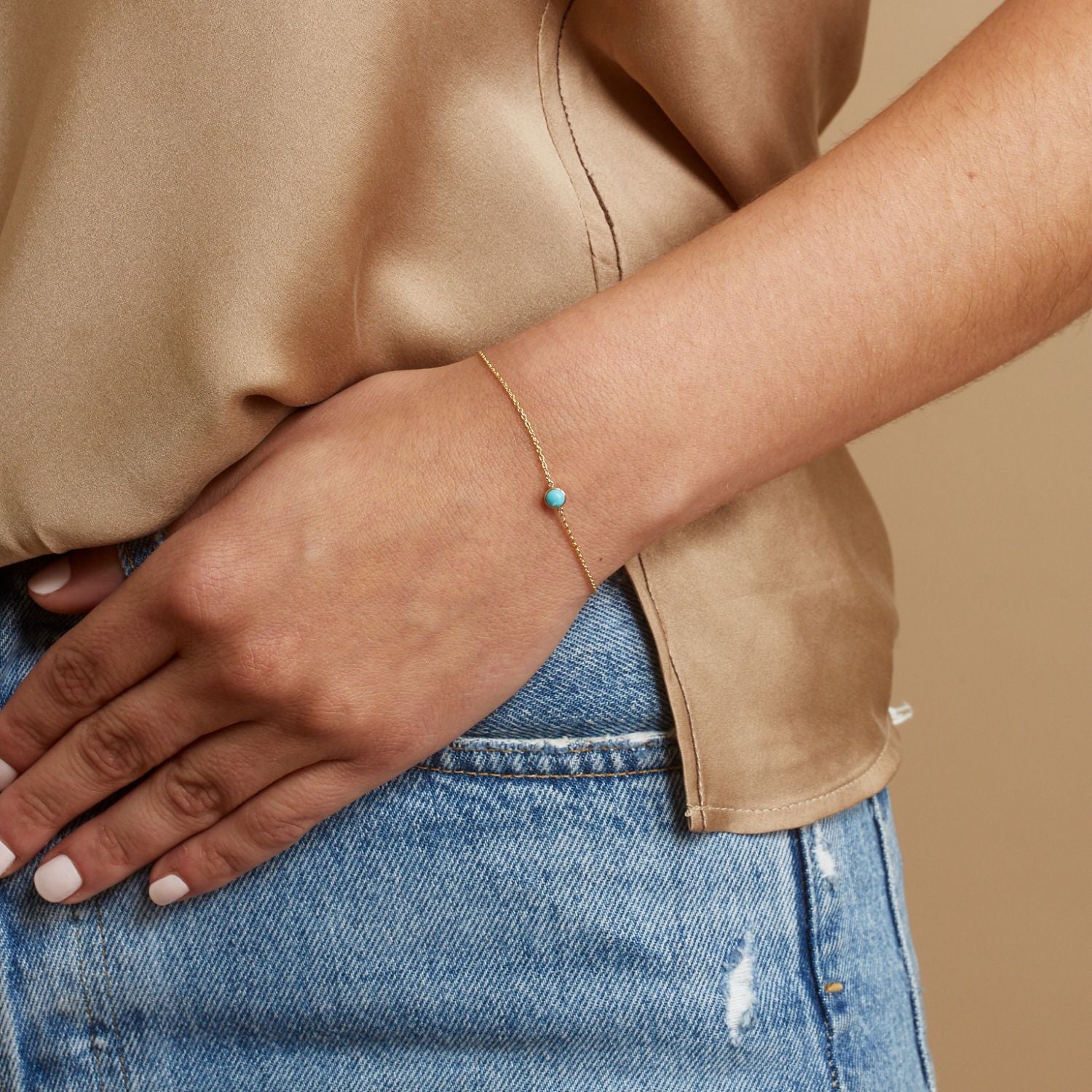Turquoise Solitaire Bracelet - Image 9
