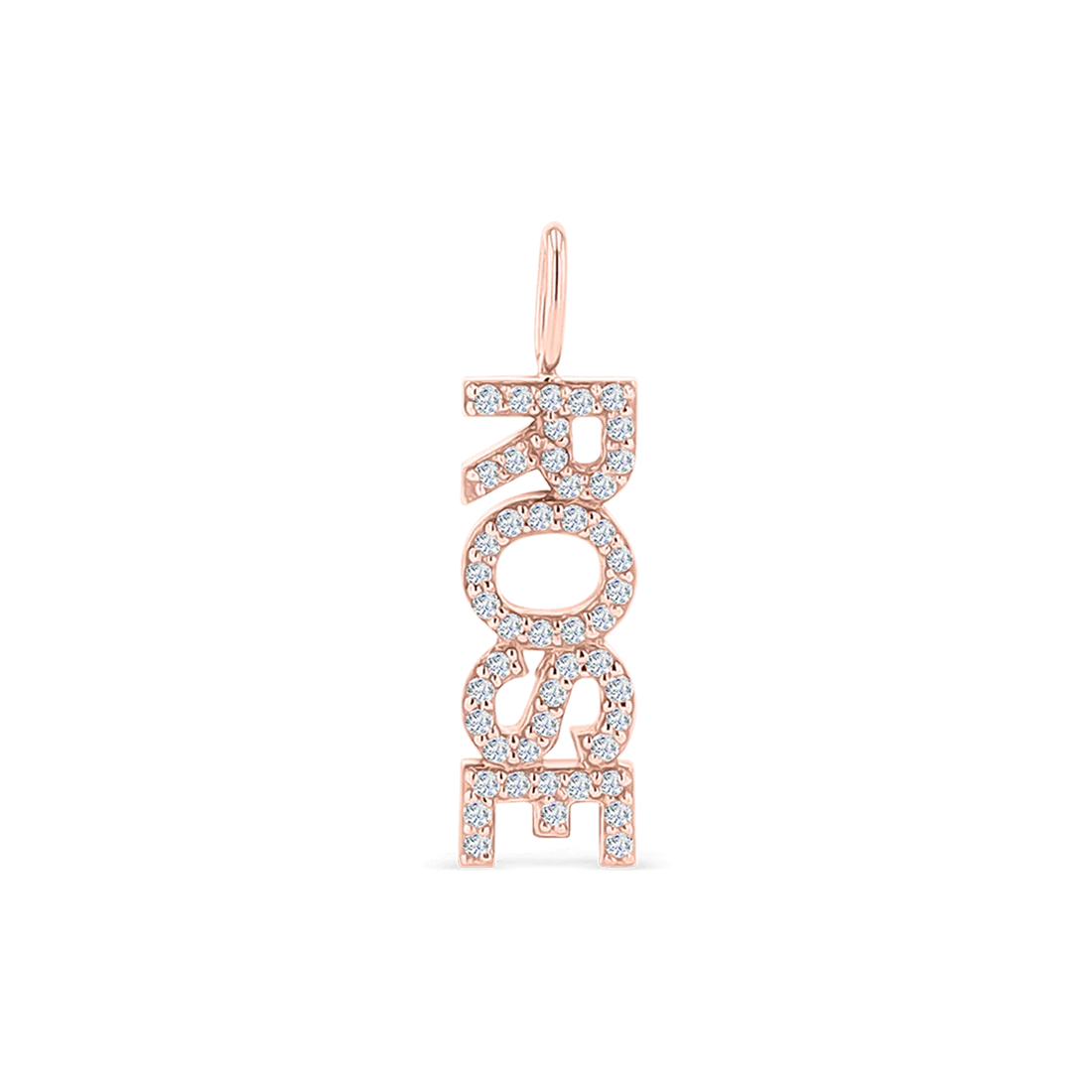 Vertical Diamond Name Charm - Image 3